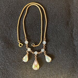 Antique Italian Micro-Mosaic Dangle Necklace